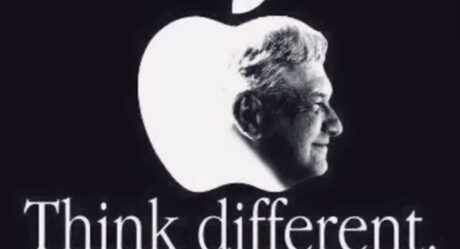 Morena plagia a Apple con rostro de López Obrador