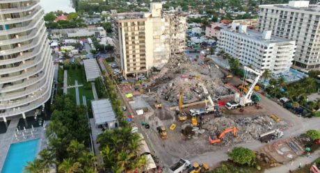 Aumentan los muertos por colapso de edificio en Surfside, Miami