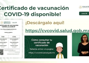 HACEN LLAMADO URGENTE PARA SACAR CERTIFICADO DE VACUNACIóN COVID-19