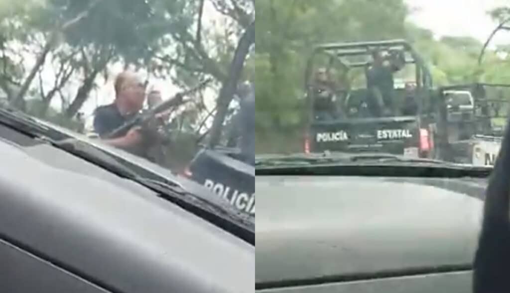 VIDEO-Grupo-criminal-ataca-a-balazos-a-policías