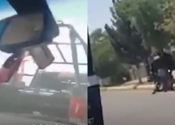 VIDEO: PATRULLA CHOCA CONTRA AUTO DE FAMILIA; GOLPEAN A CONDUCTOR