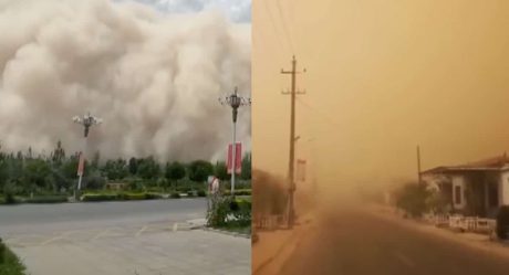 VIDEO: Enorme tormenta de arena 'traga' una ciudad