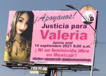 COLOCAN ESPECTACULAR PARA EXIGIR JUSTICIA PARA VALERIA