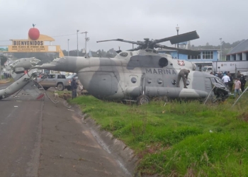 HELICóPTERO DE LA MARINA SE DESPLOMA EN HIDALGO