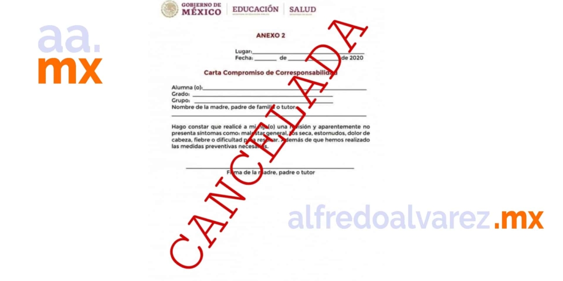 BAJA CALIFORNIA CANCELA CARTA COMPROMISO PARA REGRESO A CLASES