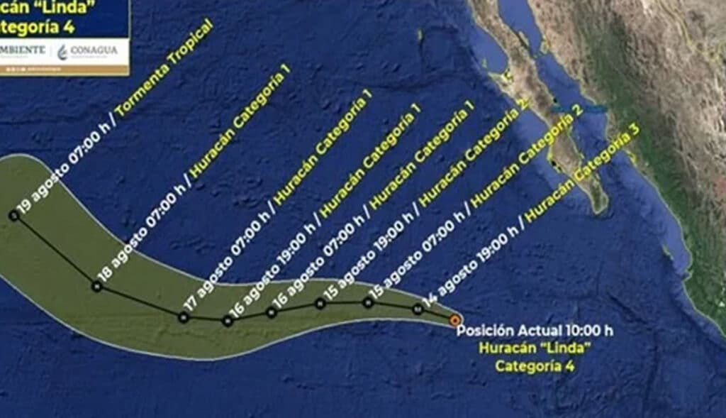 Se-intensifica-Huracán-Linda-a-categoría-4-en-el-Pacífico