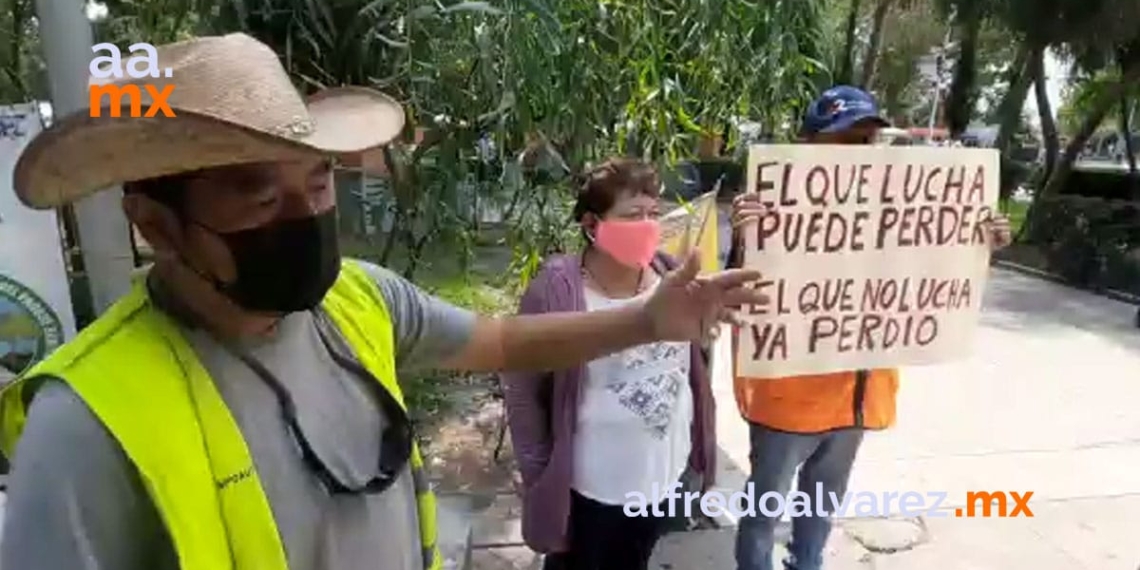 DENUNCIAN DESALOJO EN PARQUE BENITO JUáREZ