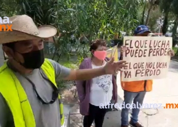 DENUNCIAN DESALOJO EN PARQUE BENITO JUáREZ