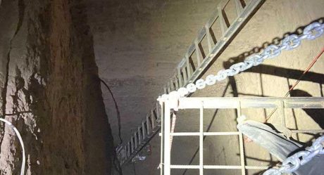 'Narcotúnel' en construcción con sistema ferroviario