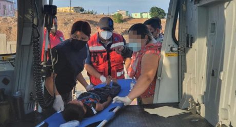 Evacúan en helicóptero a niño con apendicitis aguda