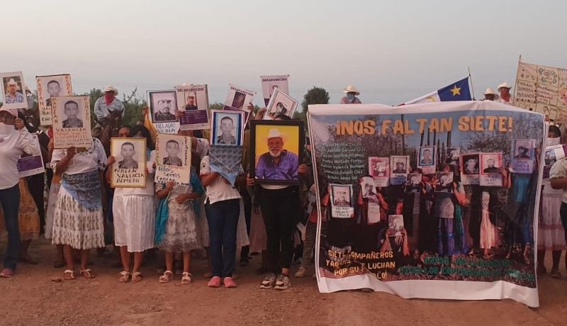 MARCHAN EN LOMA DE BáCUM, POR SUS DESAPARECIDOS