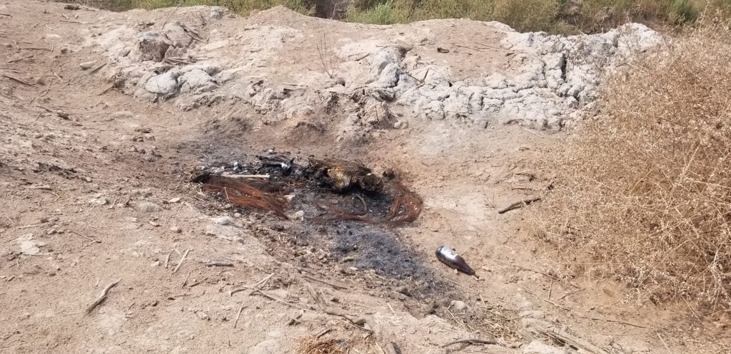 LOCALIZAN CADáVER CALCINADO EN UNA PARCELA