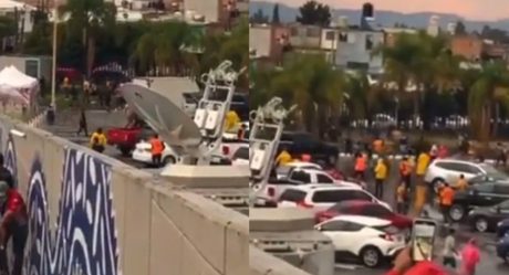 VIDEO: Aficionados de San Luis y Tigres se agreden: desatan balacera