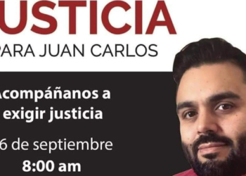 CONVOCAN A MANIFESTACIóN POR EL ASESINATO DE JUAN CARLOS