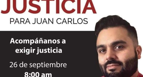 Convocan a manifestación por el asesinato de Juan Carlos