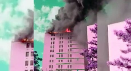VIDEO: Fuerte incendio en hospital; hay heridos