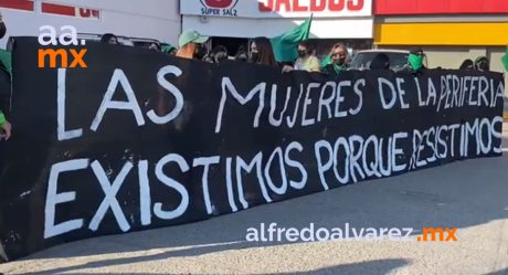 Marcha feminista por la despenalización del aborto en Tijuana