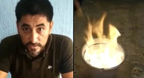 Profesor quema más de un millón de pesos; rechaza soborno