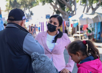 ALCALDESA VISITA CAMPAMENTO DE 'EL CHAPARRAL'