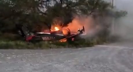 VIDEO: Cae avioneta con destino a Nuevo León