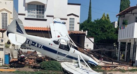 VIDEO: Se desploma avioneta en vivienda; hay un herido