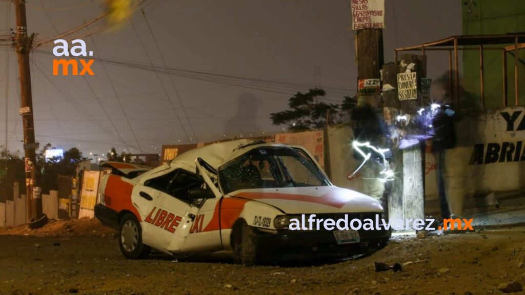 Taxista muere en choque