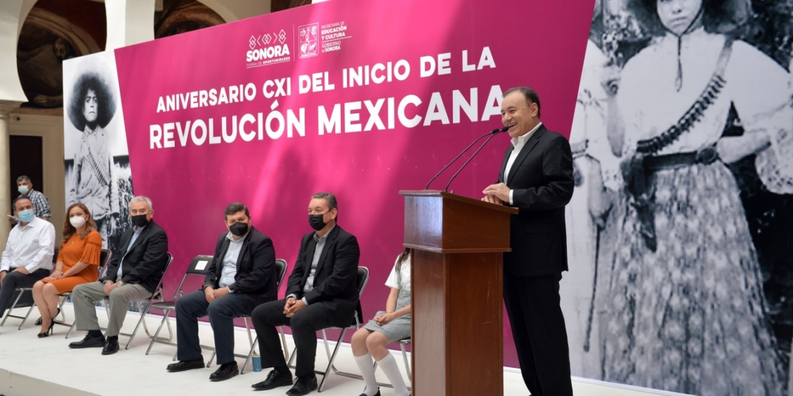 CONMEMORA DURAZO 111º ANIVERSARIO DE LA REVOLUCIóN MEXICANA