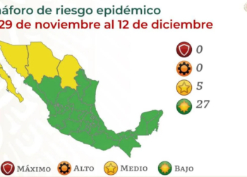 GOBIERNO FEDERAL COLOCA A BC EN SEMáFORO AMARILLO