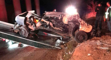 Fallecen cinco jóvenes en accidente ocurrido en Nogales