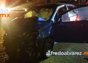 AUTOMOVILISTA RESULTA HERIDO EN CHOQUE; NO RESPETA SEMáFORO