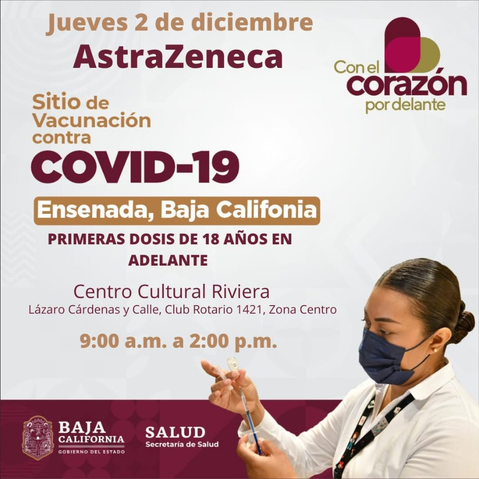 CONTINúA VACUNACIóN COVID-19 PARA MENORES DE EDAD Y ADULTOS