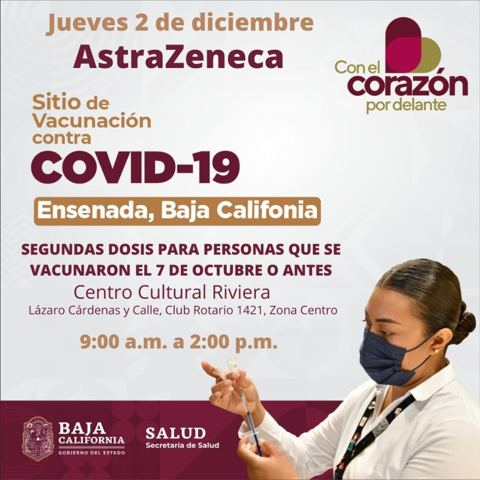 CONTINúA VACUNACIóN COVID-19 PARA MENORES DE EDAD Y ADULTOS