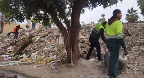 Alcaldesa instruye limpieza de Parque Hacienda Las Delicias