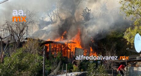 Incendio afecta cinco viviendas