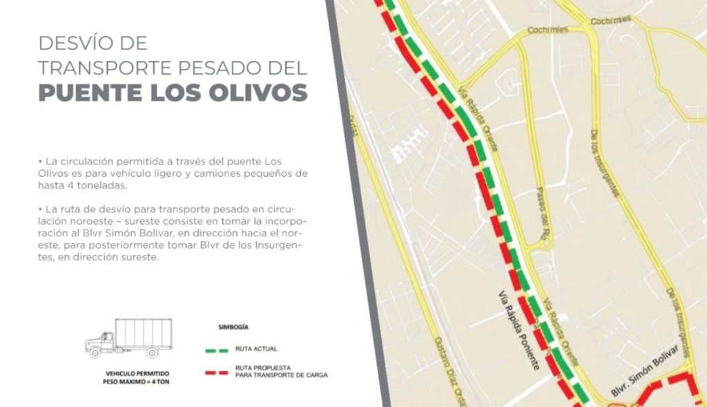 Desvían-transporte-pesado-del-Puente-de-Los-Olivos