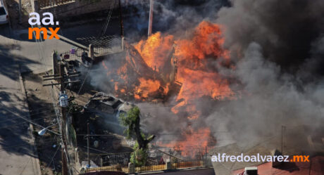 Pérdidas totales por incendio en la colonia Guadalajara