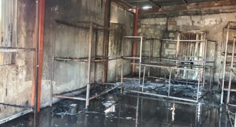 Incendian dormitorios de jornaleros en Empalme