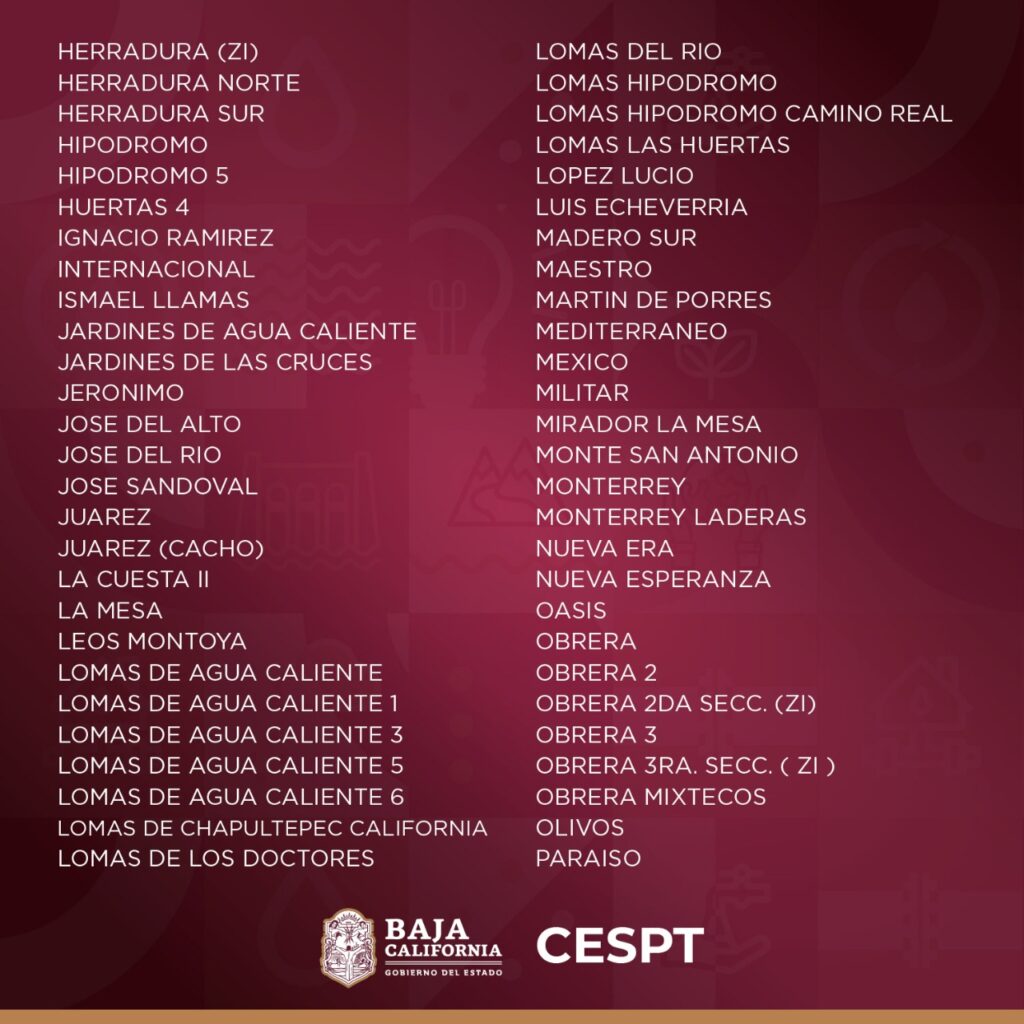 CASI TODA TIJUANA Y ROSARITO SIN AGUA