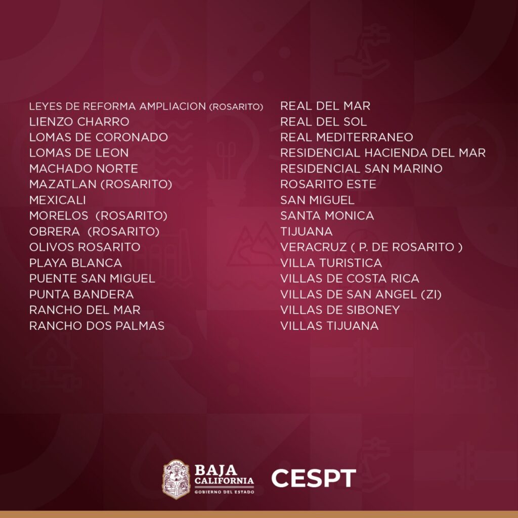 CASI TODA TIJUANA Y ROSARITO SIN AGUA