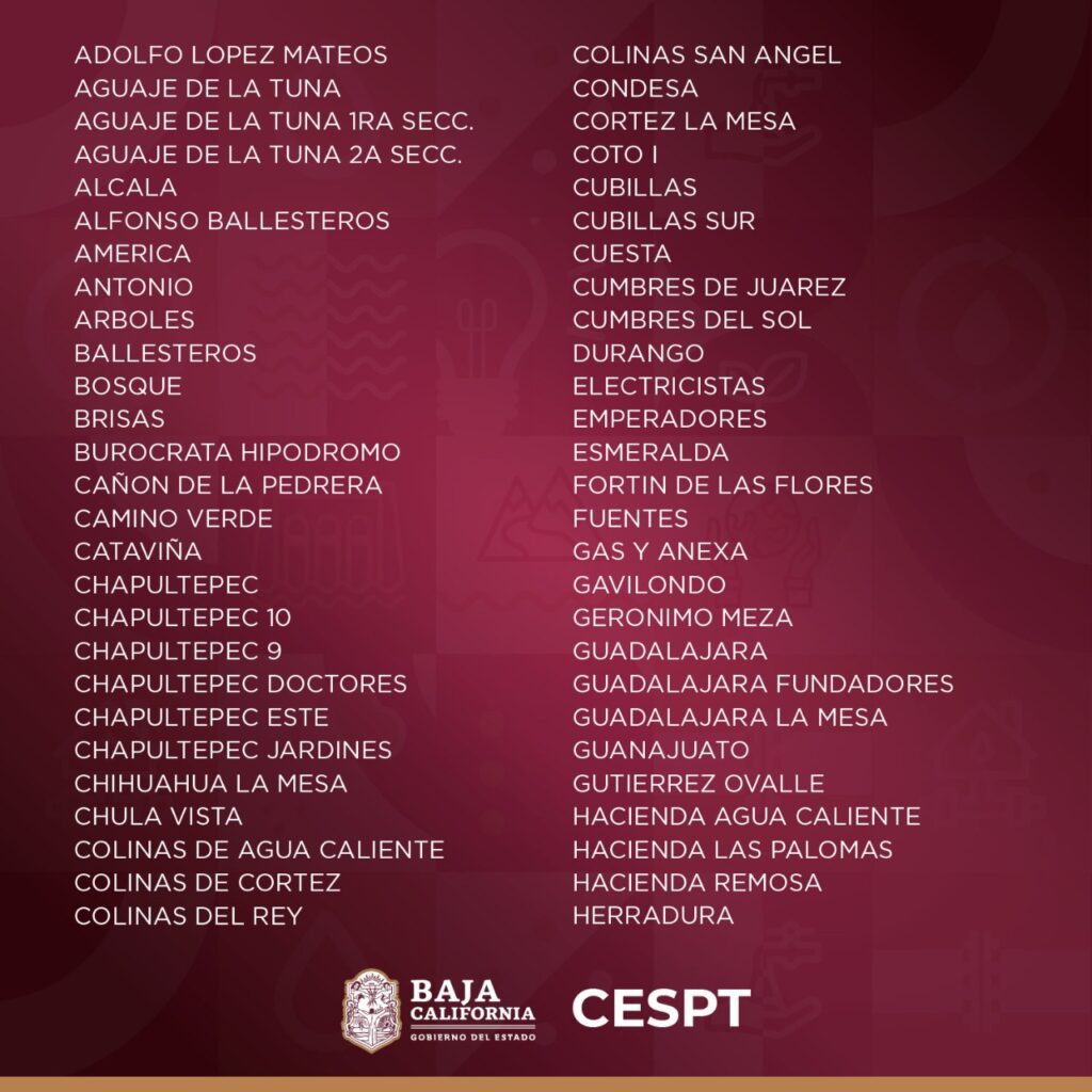 CASI TODA TIJUANA Y ROSARITO SIN AGUA