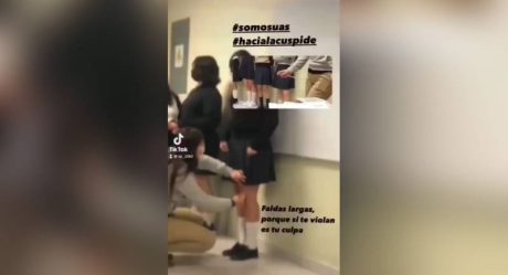 Alumnas denuncian que les revisaron el largo de la falda