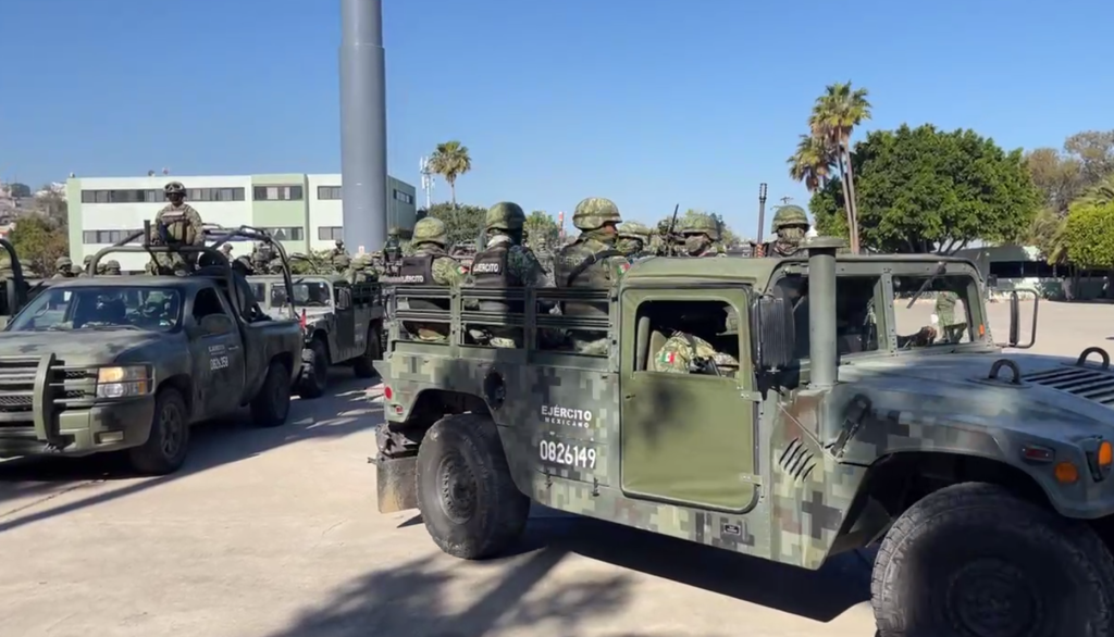 LLEGAN A TIJUANA REFUERZOS MILITARES PARA ROBUSTECER SEGURIDAD  