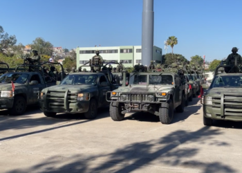 LLEGAN A TIJUANA REFUERZOS MILITARES PARA ROBUSTECER SEGURIDAD  