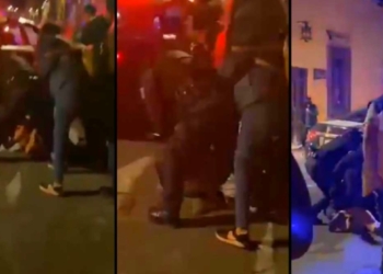 VIDEO: POLICíAS GOLPEAN Y ARRASTRAN DE CABELLOS A MUJERES FRENTE A BAR