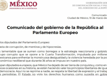 GOBIERNO DE MéXICO LLAMA 'BORREGO' A PARLAMENTO EUROPEO