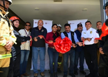 MONSERRAT CABALLERO INAUGURA ESTACIóN 18 DE BOMBEROS