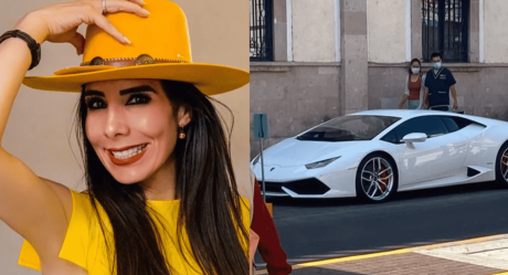 Critican que alcaldesa de Moroleón maneje Lamborghini de 7mdp