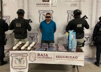 DETIENEN A HOMBRE CON MáS DE 10 KG DE METANFETAMINA