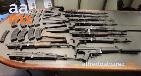 Aseguran 10 fusiles de asalto en Aduana de Nogales