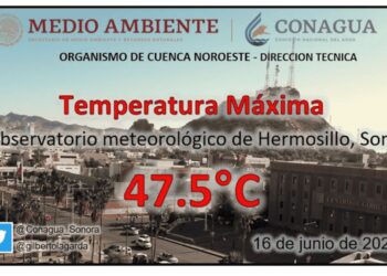 CALOR ROMPE RéCORD EN HERMOSILLO, REGISTRó 47.5 GRADOS